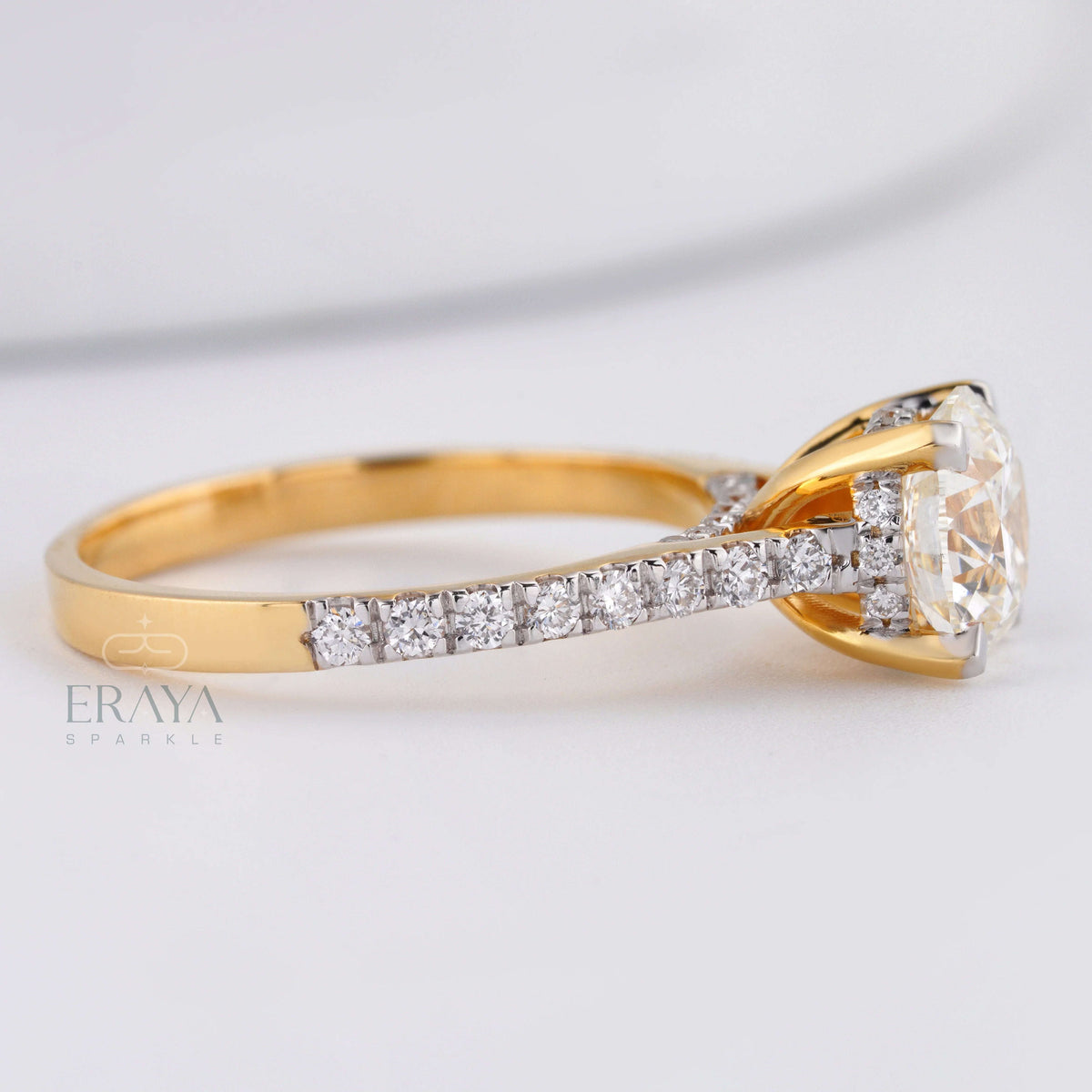Solitaire with LG Diamond Halo Ring