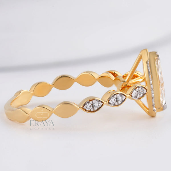Marquise Cut Lab-Grown Diamond Ring - Ring
