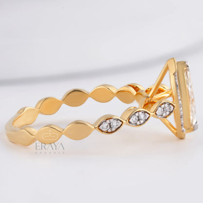 Marquise Cut Lab-Grown Diamond Ring - erayasparkle