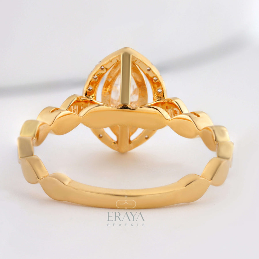 Marquise Cut Lab-Grown Diamond Ring - Ring