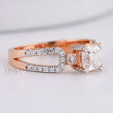Square emerald cut diamond Ring - Ring