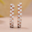 Everyday Gold Hoops with Lab-Created Diamond -