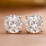 Classic Round Studs with Lab-Grown Diamond - 