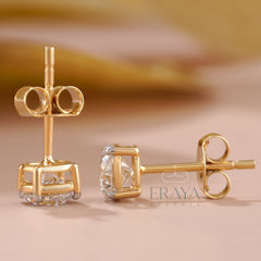 Classic Round Studs with Lab-Grown Diamond -
