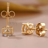 Classic Round Studs with Lab-Grown Diamond -