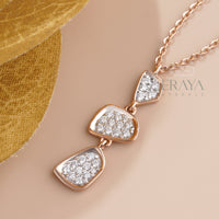 Necklace & Earring Set with LG Diamond Set - 