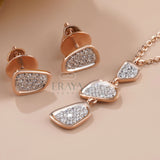 Necklace & Earring Set with LG Diamond Set -