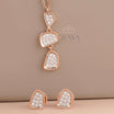 Necklace & Earring Set with LG Diamond Set - 