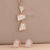 Necklace & Earring Set with LG Diamond Set -