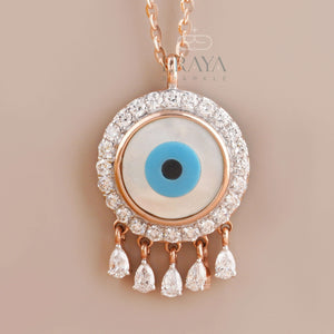 Mother of Pearl Pendant with Lab-Grown Diamond -