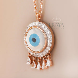 Mother of Pearl Pendant with Lab-Grown Diamond -