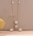 Rose Gold Pendant Set with Lab-Created Diamond Set -