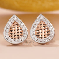 Teardrop Pendant & Earring Set with LG Diamond Jewelry for Women - 