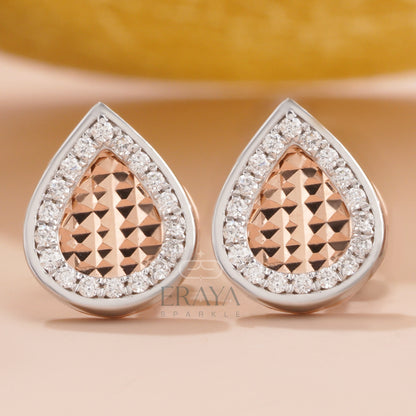 Teardrop Pendant & Earring Set with LG Diamond Jewelry for Women - erayasparkle