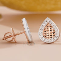 Teardrop Pendant & Earring Set with LG Diamond Jewelry for Women - 