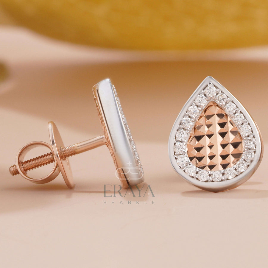 Teardrop Pendant & Earring Set with LG Diamond Jewelry for Women -