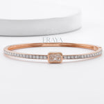 Emerald Cut Bracelet with Ethical diamond - 