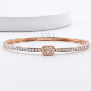 Emerald Cut Bracelet with Ethical diamond -