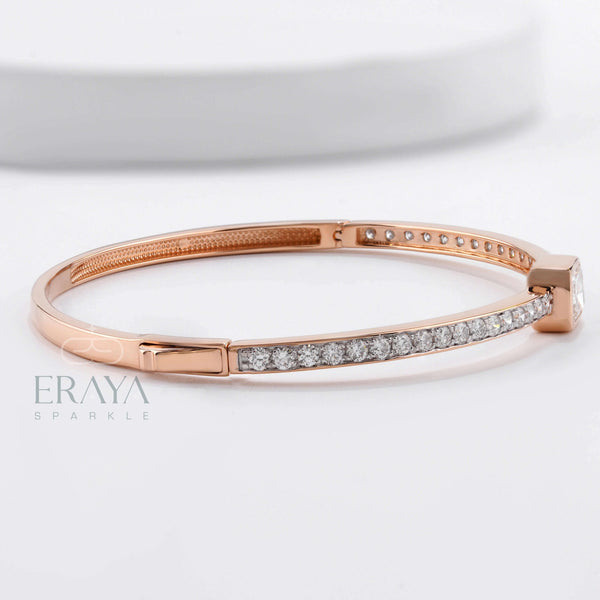Emerald Cut Bracelet with Ethical diamond - 