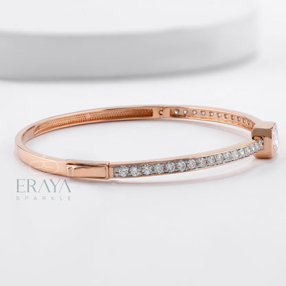 Emerald Cut Bracelet with Ethical diamond - erayasparkle