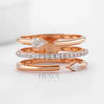 Pear Marquise Ring with Lab-Grown Diamond - Ring