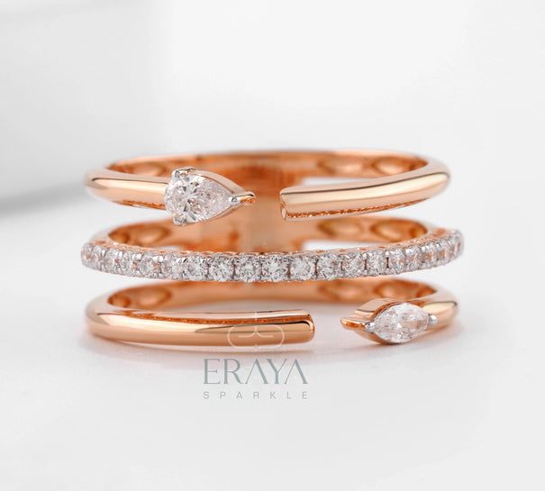 Pear Marquise Ring with Lab-Grown Diamond - Ring