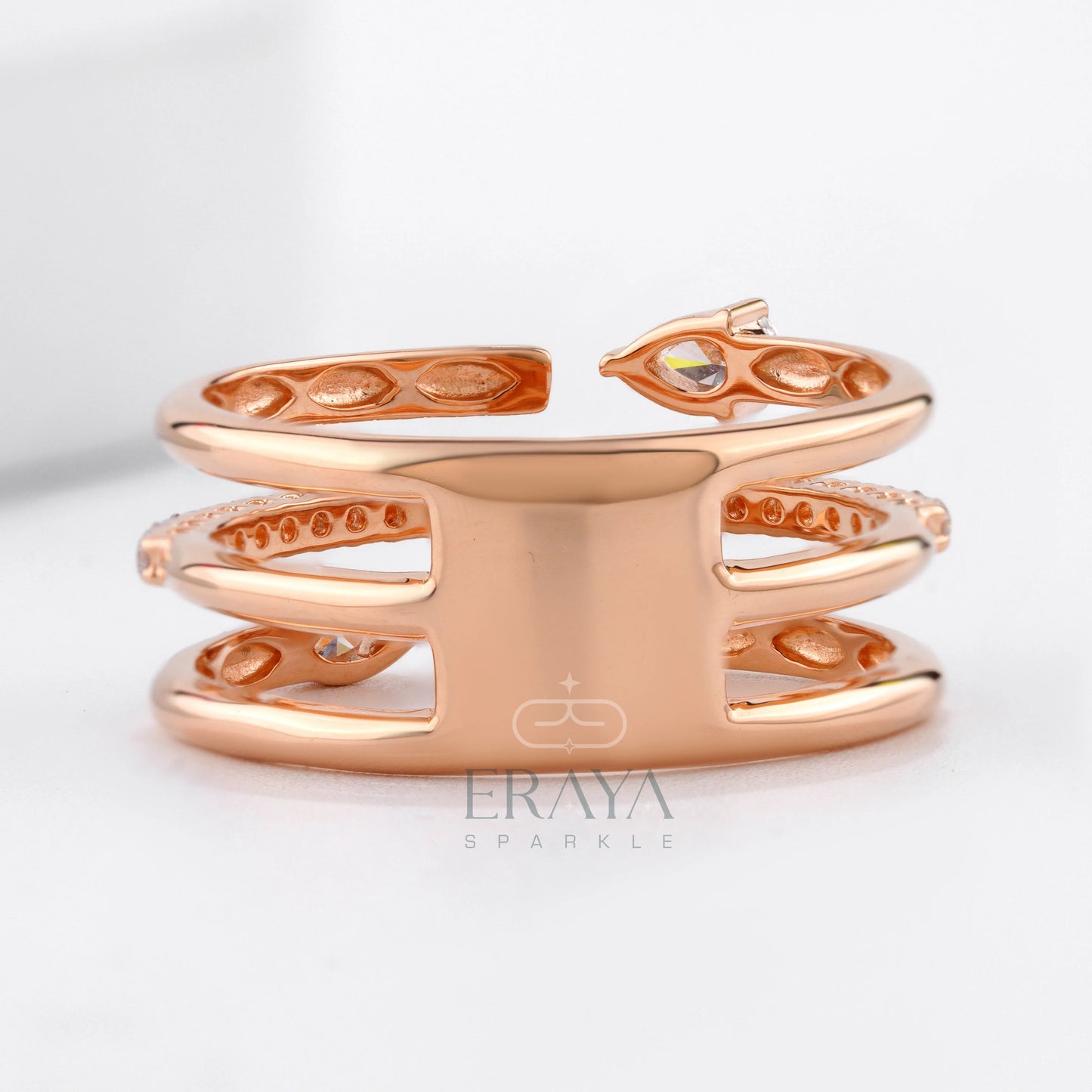 Pear Marquise Ring with Lab-Grown Diamond - erayasparkle