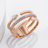 Pear Marquise Ring with Lab-Grown Diamond - Ring