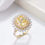 Cushion Cut Diamond Halo Ring - Ring