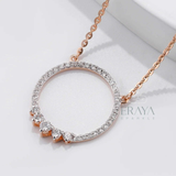 Minimalist Eternity Circle Pendant -