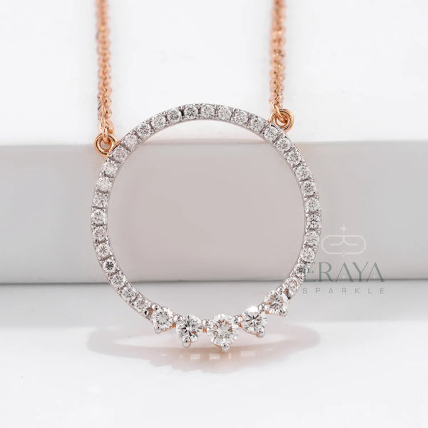 Minimalist Eternity Circle Pendant - 