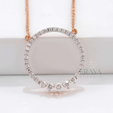Minimalist Eternity Circle Pendant -