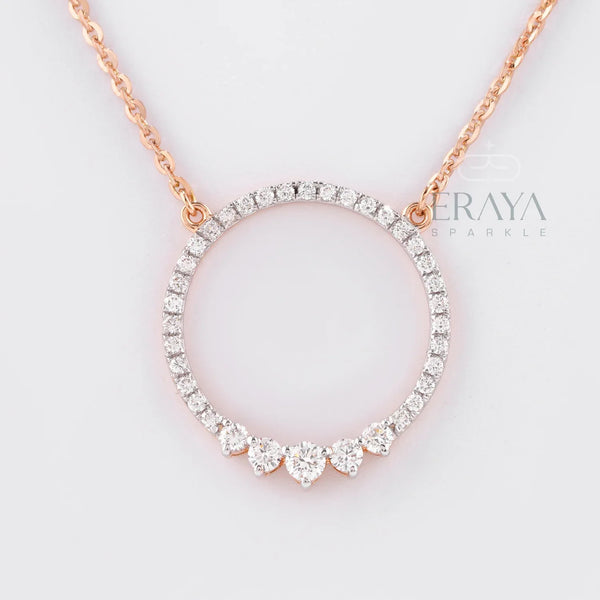 Minimalist Eternity Circle Pendant - 