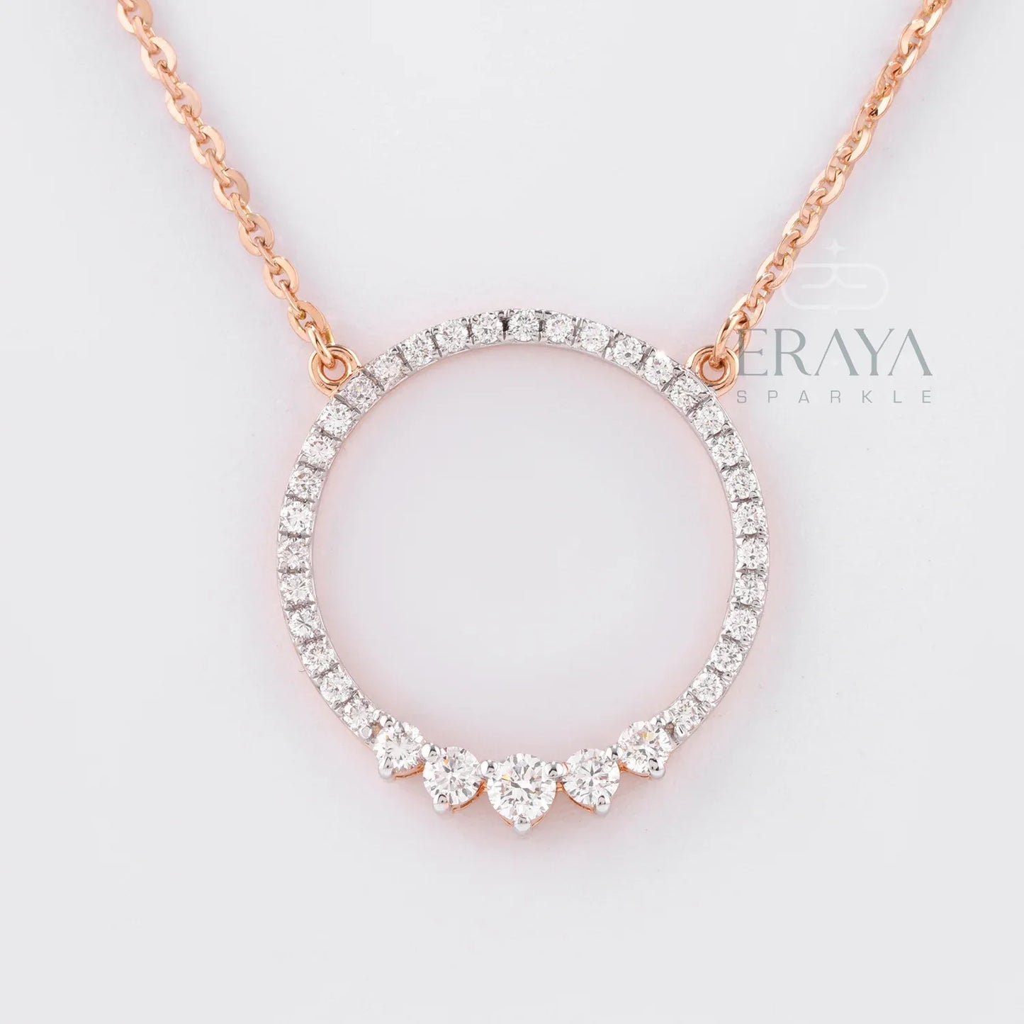 Minimalist Eternity Circle Pendant - erayasparkle