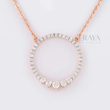 Minimalist Eternity Circle Pendant -