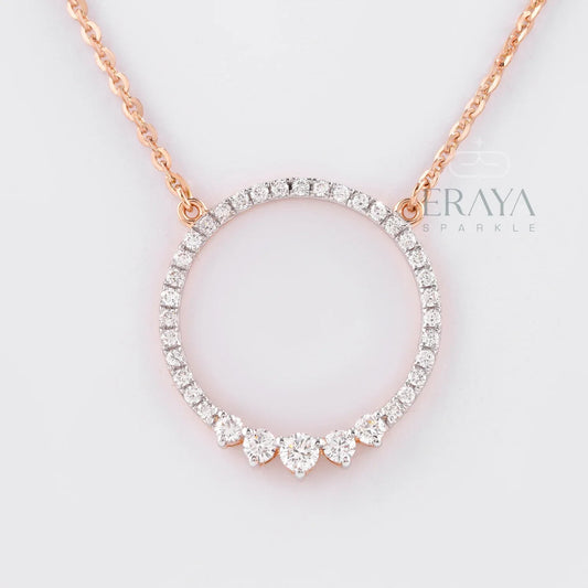 Minimalist Eternity Circle Pendant - erayasparkle