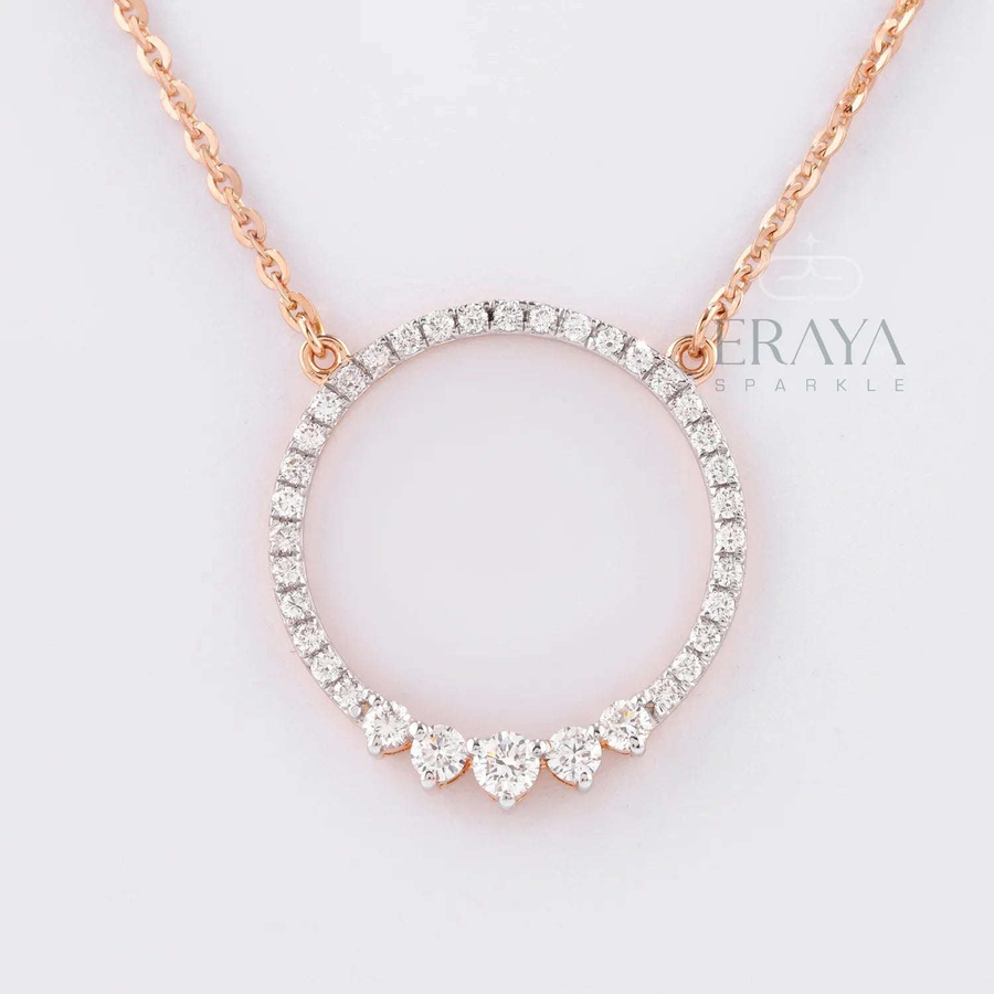Minimalist Eternity Circle Pendant -