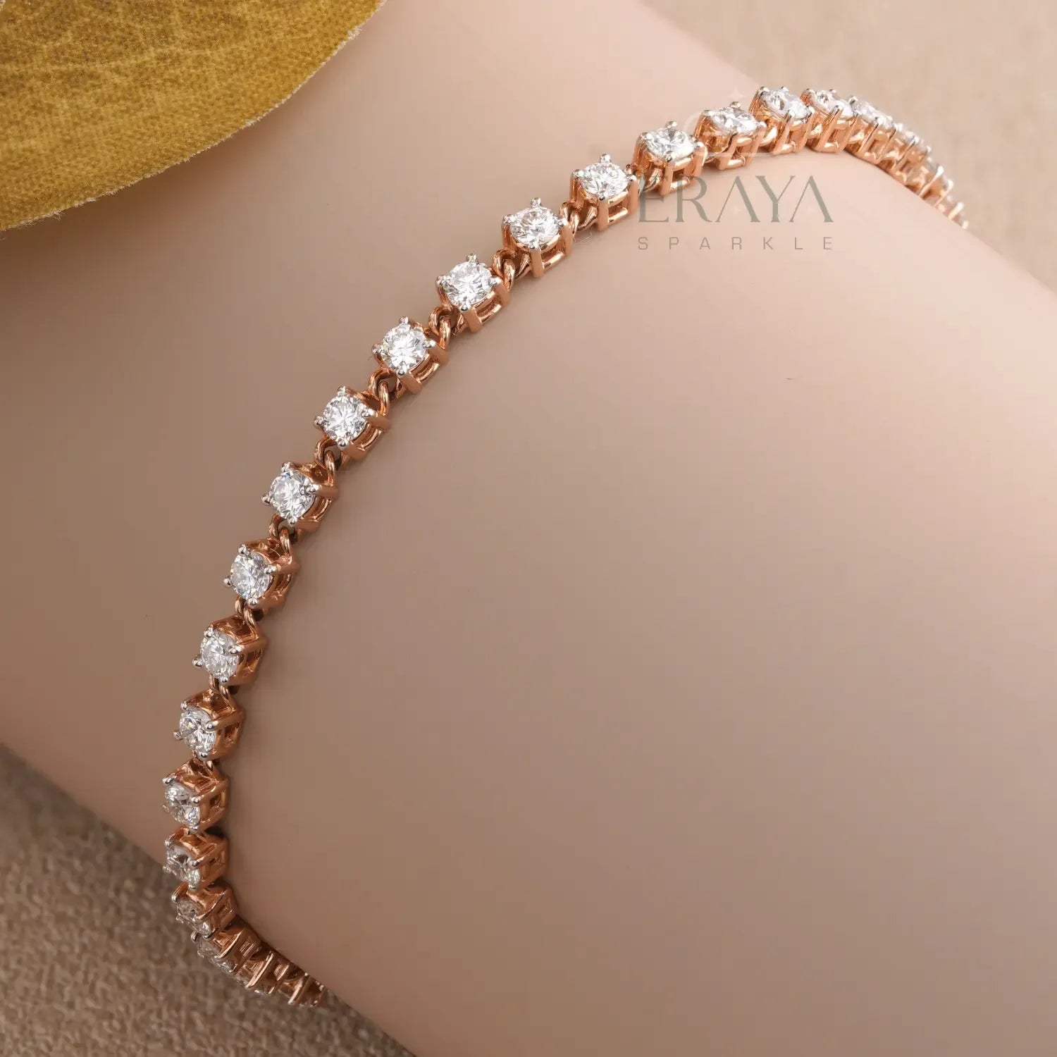 Dainty Tennis Bracelet with Lab-Grown Diamond - erayasparkle