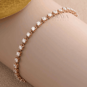 Dainty Tennis Bracelet with Lab-Grown Diamond - 