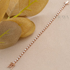 Dainty Tennis Bracelet with Lab-Grown Diamond -