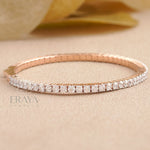 Lab Grown Diamond Tennis Bracelet in Rose Gold - 