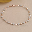 Floral Tennis Bracelet with LG Diamond Bracelate - 
