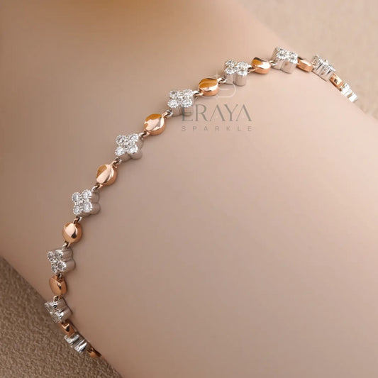 Luxurious Floral Bracelet| tennis bracelet women - erayasparkle