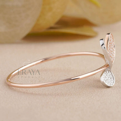 Elegant Rose Gold Butterfly Bracelet | LG Diamond Bracelate -