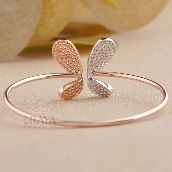 Elegant Rose Gold Butterfly Bracelet | LG Diamond Bracelate - 