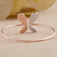 Elegant Rose Gold Butterfly Bracelet | LG Diamond Bracelate - 
