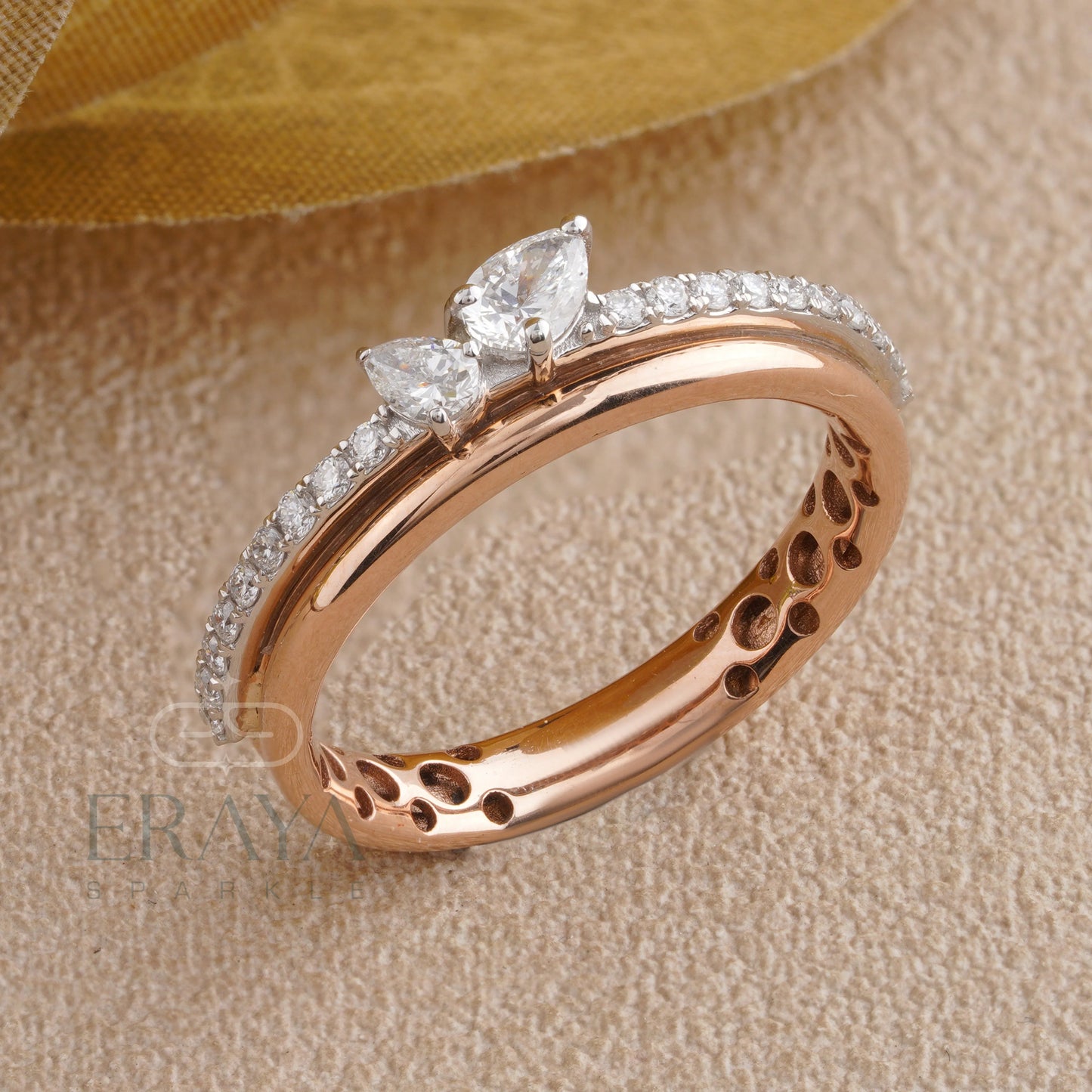 Elegant Pear Shaped Engagement Ring - erayasparkle