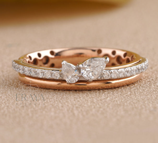 Elegant Pear Shaped Engagement Ring - Ring
