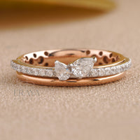 Elegant Pear Shaped Engagement Ring - Ring