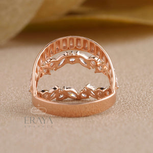 Nature-Inspired Lab-Grown Diamond Leaf Ring - Ring